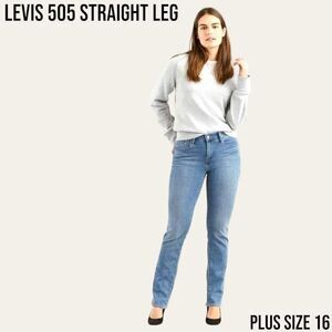 LEVI'S Women's Plus Size Rustic look Straight leg 505 Jeans